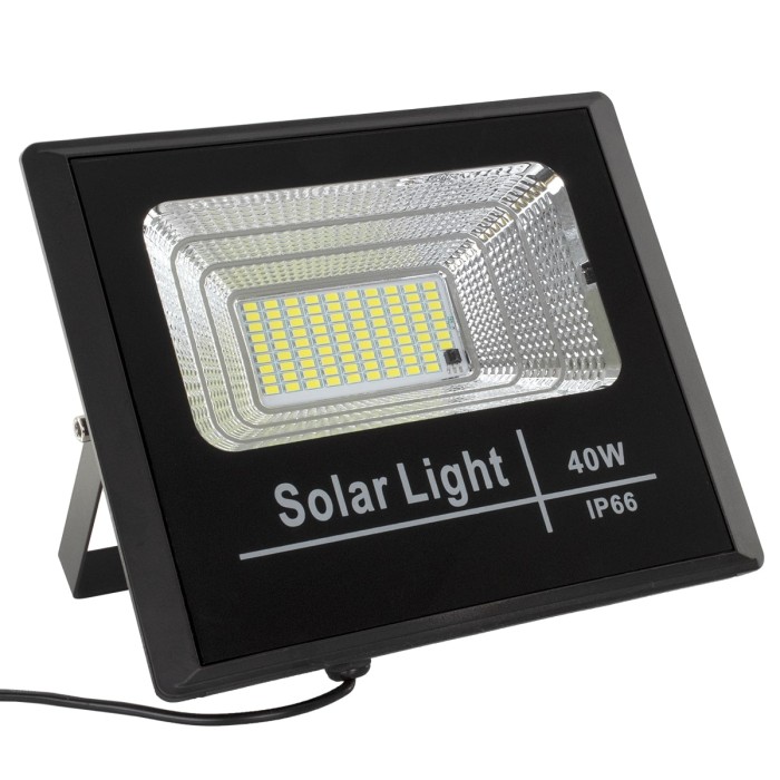 GloboStar Στεγανός Ηλιακός Προβολέας LED 40W Ψυχρό Λευκό 6000K Ηλιακά - Solar - Φωτοβολταϊκά GloboStar Στεγανός Ηλιακός Προβολέας LED 40W Ψυχρό Λευκό 6000K Ηλιακά - Solar - Φωτοβολταϊκά